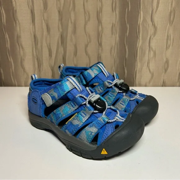 Keen Newport H2 Toddler Boy 12 Closed Toe Blue Gray Camo Black Waterproof - Picture 4 of 14